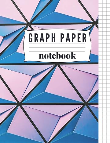 graph paper notebook graph paper book with 1/2 inch squares perfect for grade or high school college or