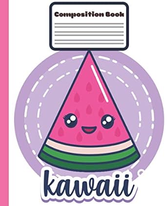 composition book kawaii watermelon story composition notebook watermelon school notebook 100 pages of half