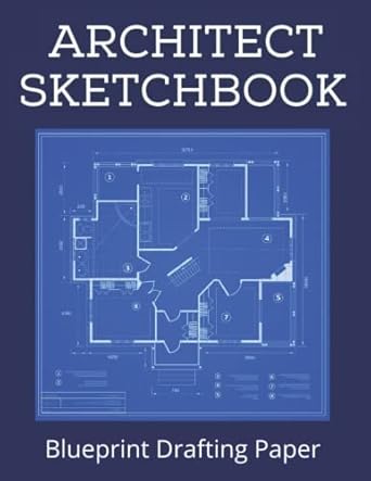 sketchbook for architects and students blueprint paper for drafting grid graph notebook construction design