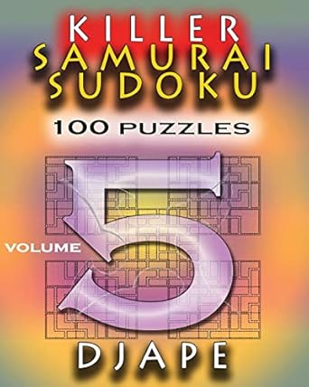 killer samurai sudoku 100 puzzles 1st edition djape 1480070920, 978-1480070929