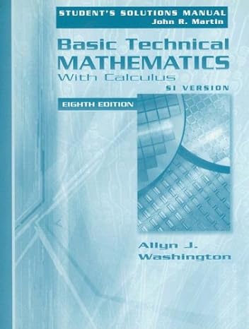 students solutions manual for basic technical mathematics with calculus metric version 8th edition allyn j