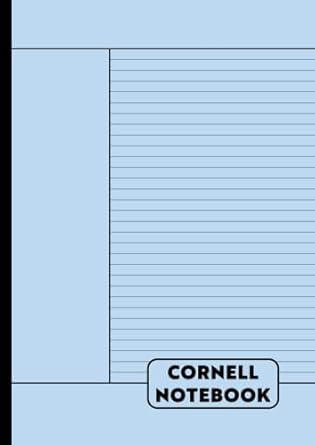 cornell notebook a4 cornell note taking system paper for high school college university students vintage