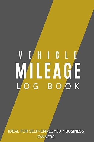 vehicle mileage log book ideal for self employed / buisness owners mileage book 1000 entries compact design