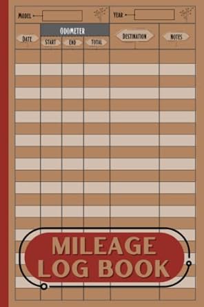 mileage log book for taxes driver mileage log book daily automotive vehicle mileage tracking record book