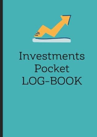 investments pocket log book quickly calculate your return on investment and funds flow ready template inside