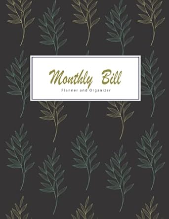 monthly bill planner and organizer budget planning expense tracker budget planner budgeting monthly and