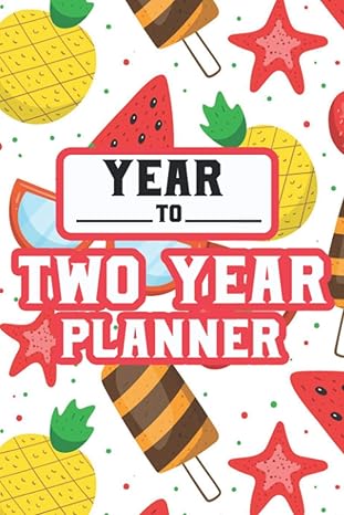 two year planner monthly journal and notebook for schedules a planning notebook for tasks and goals 1st