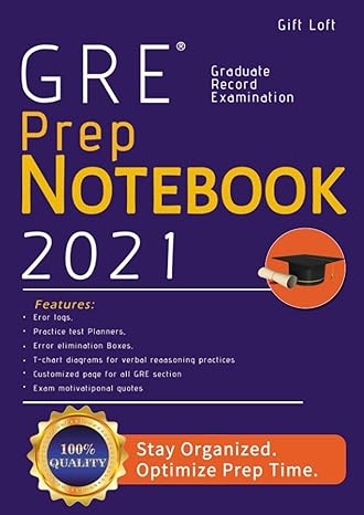 2021 gre prep notebook customized composition notebook for gre prep plus bonus error log and practice test