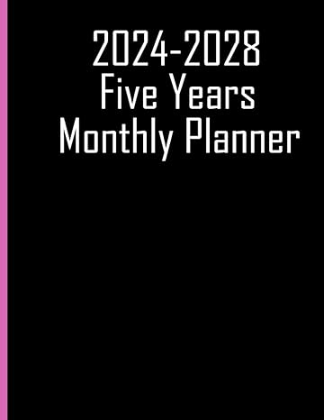 2024 2028 five years monthly planner 60 months agenda schedule organizer from january 2024 to december 2028