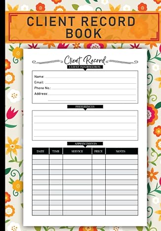 client record book to log your clients information 1st edition afrigdomil publishing b0cccx47my
