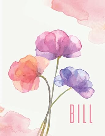 monthly bill organizer bill payment tracker spending wallet book checklist perfect money organizer watercolor