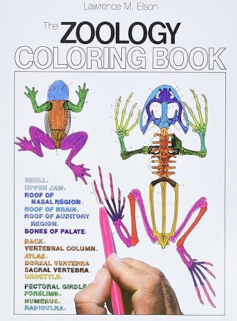 the zoology coloring book 1st edition lawrence m. elson 0064603016, 978-0064603010