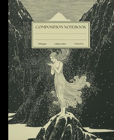 composition notebook college ruled vintage floral botanical science print aesthetic journal for school work