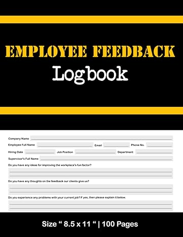 employee feedback logbook employee feedback logbook for tracking progress and identifying areas for