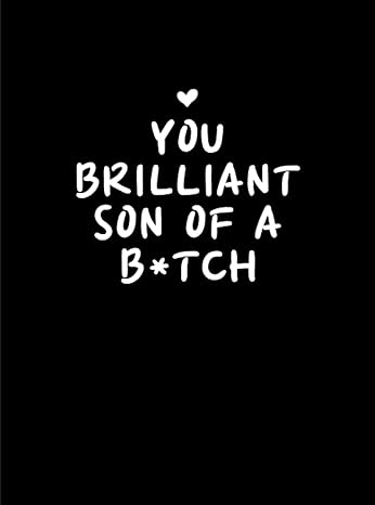 you brilliant son of a bitch blank dot grid notebook meeting notebook for employees team appreciation gift