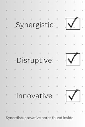 disruptive innovative notes blank lined notebook 120 pages white elephant co worker boss gifts 1st edition
