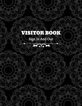 visitor book visitor logbook sign in and out visitor 110 pages book for business visitor register book