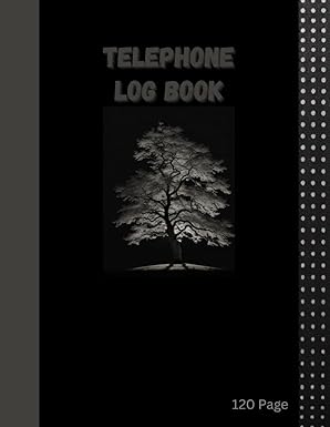 telephone log book 120 page 1st edition mycotechukp publishers b0ckq2x29k