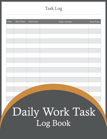 daily work task log book a4 daily work task log book for small business activities time management tracker