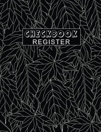checkbook register chech transaction register for personal and small buiness ledger log 1st edition john