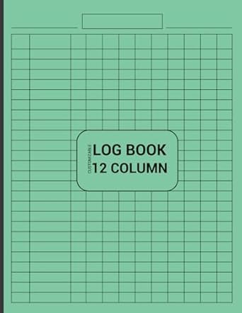 customizable log book 12 column twelve column notebook/columnar pad/multipurpose record logbook/account