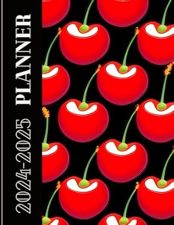2024 2025 monthly planner two year schedule organizer with habit tracker cherry design 1st edition kate