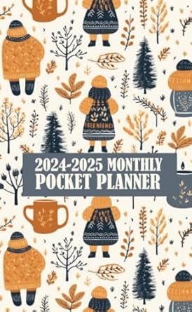 2024/2025 pocket planner pocket dairy two year planner / monthly big plans / 24 month pocket planner from