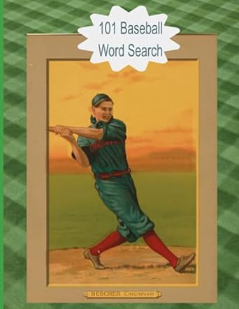 101 Baseball Word Search Puzzles For Seniors Adults Teens And Kids Who Love Baseball Hours Of Fun Keep Your Brain Active Large Print