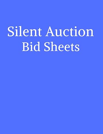 silent auction bid sheets large size fundraising event organizer log book charity auction bid tracker