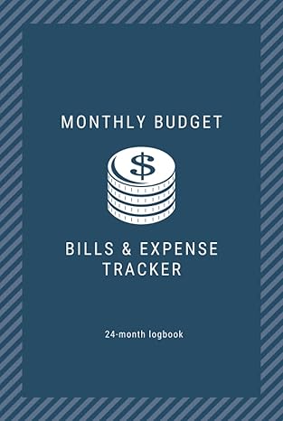 monthly budget bills and expense tracker 24 month logbook with detailed weekly expense tracker simple tool to