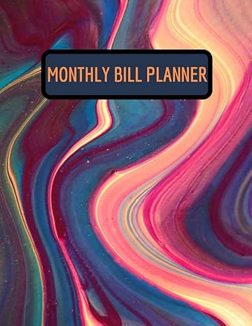 monthly bill planner finance monthly and weekly budget planner expense tracker bill organizer journal