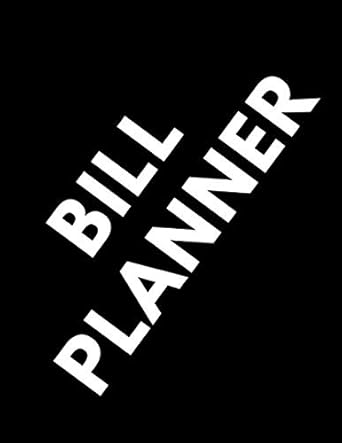 bill planner simple monthly expense tracker / budget planner / bill organizer financial planner