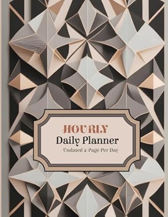 hourly daily planner undated 2 day per page daily work organizer for small business owners and students