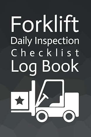 forklift daily inspection checklist log book forklift operator safety logbook osha regulations inspection