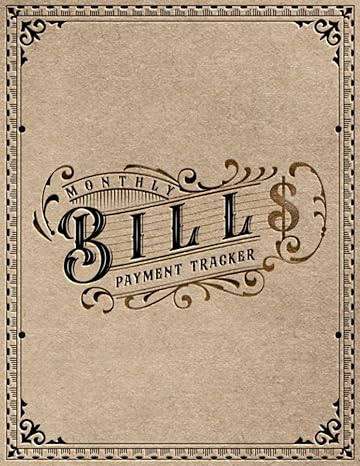 monthly bill payment tracker simple bill tracker and organizer notebook weekly monthly bills planner and
