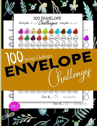 100 envelopes money saving challenges saving tracker journal for men and women easy and fun way to save $5
