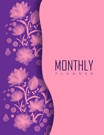 monthly planner 2023 2024 large 2 year monthly planner including goals and notes pages unique design with