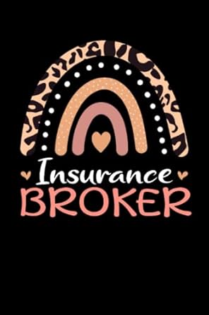 insurance broker rainbow leopard appreciation lined notebook / journal gift 120 pages 6x9 soft cover matte