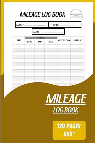 mileage log book mileage log book and expenses effortlessly track your vehicles mileage and expenses for