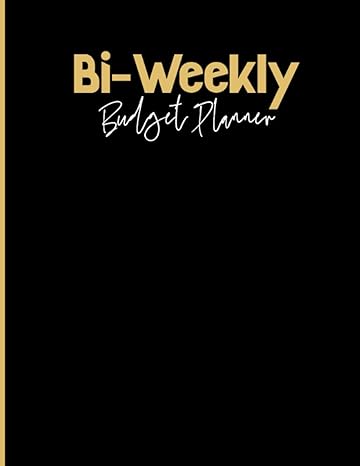 bi weekly budget planner biweekly paycheck bill tracker financial budgeting book 110 pages 1st edition m