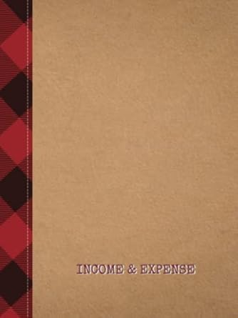 classic income and expense craft paper log book for recording personal or small business finance 1st edition
