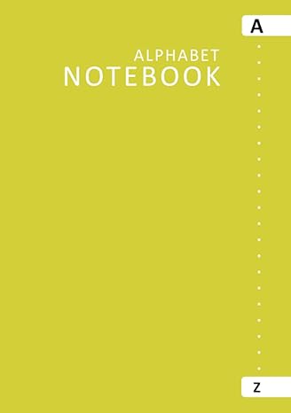 alphabet notebook a z notebook lined journal organiser 6 pages per letter 158 pages a5 alphabetical notebook