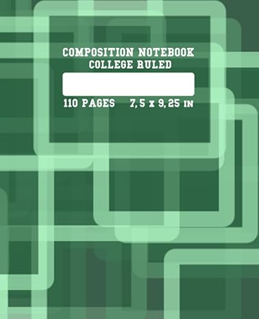 composition notebook college ruled 110 pages 7 5 x 9 25 in pattern green reactor for school college