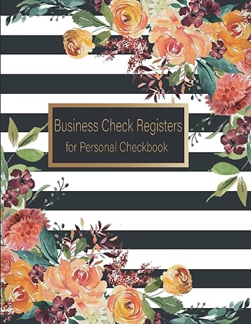 business check registers for personal checkbook check register notebook to track transactions for personal