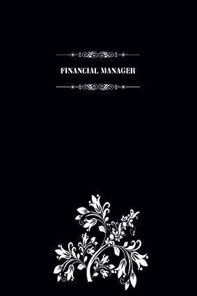 financial manager blank lined notebook for financial managers journal for writing and organizing daily stuff