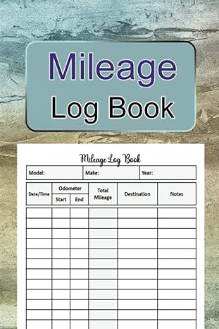 mileage log book vehicle mileage logbook for business or personal taxes automotive daily tracking miles