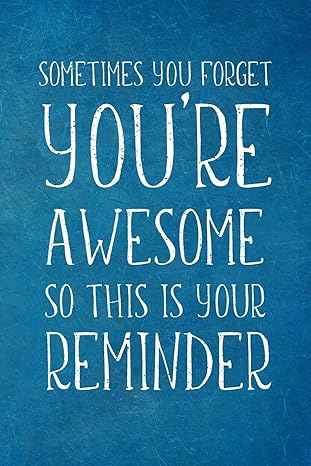 sometimes you forget you re awesome appreciation gift lined blank notebook journal 1st edition gratefulboss