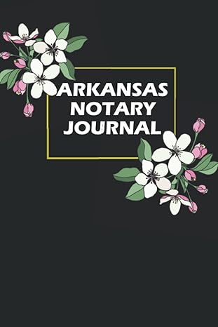 arkansas state flower notary journal for record keeping 120 pages 6x9 inches interior cream paper great gift