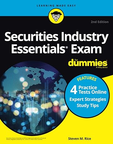 securities industry essentials exam for dummies with online practice tests 2nd edition steven m. rice