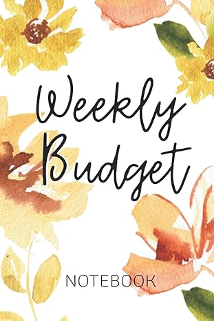 weely budget notebook compact weekly budget notebook for personal finance organizers income and expense